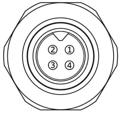 4-pin circular connector